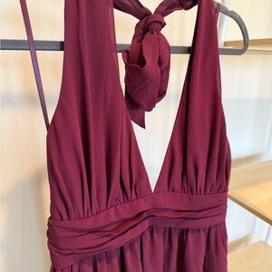 Lulu's Burgundy Maxi Dress